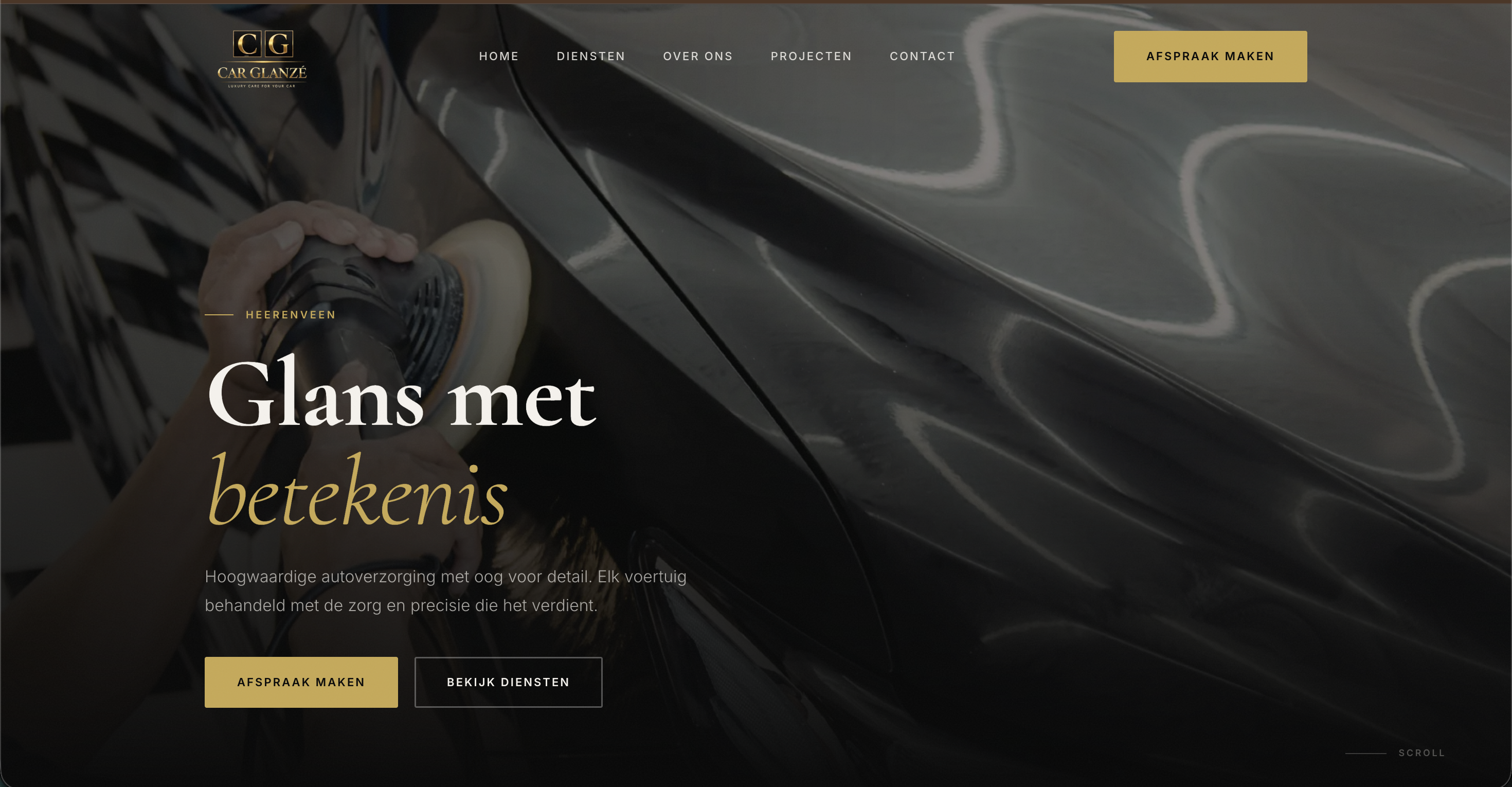 Car Glanze website
